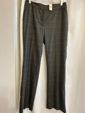 Talbots Gray Plaid Dress Pants NWT size 8
